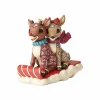 Rudolph And Clarice Sledding