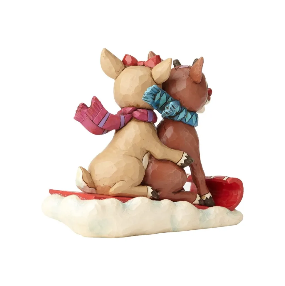 Rudolph And Clarice Sledding