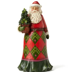 Santa With Evergreen