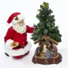 Santa With Nativity Scene Fabriche