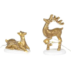 Va, Lit Deer Yard Decor, 6005501, Department 56